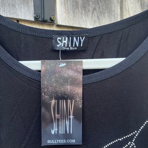 NWT Black Sleeveless Dress with Rhinestones, One Size - Picture 2 of 5